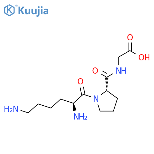 Glycine, N-(1-L-lysyl-L-prolyl)- structure