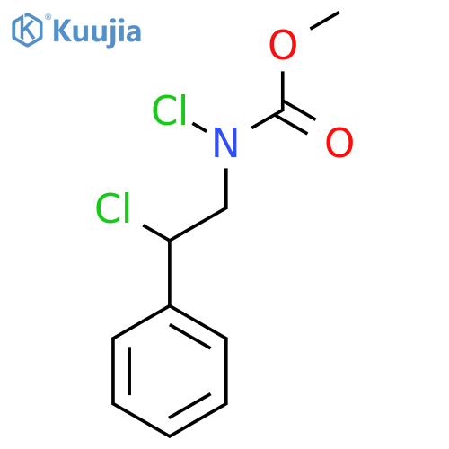 Carbamic acid, chloro(2-chloro-2-phenylethyl)-, methyl ester structure