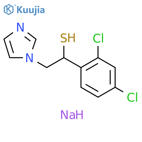 1H-Imidazole-1-ethanethiol, a-(2,4-dichlorophenyl)-, sodium salt structure