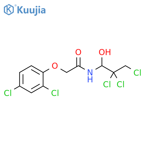 Acetamide,2-(2,4-dichlorophenoxy)-N-(2,2,3-trichloro-1-hydroxypropyl)- structure