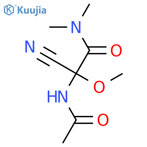 Acetamide, 2-(acetylamino)-2-cyano-2-methoxy-N,N-dimethyl- structure