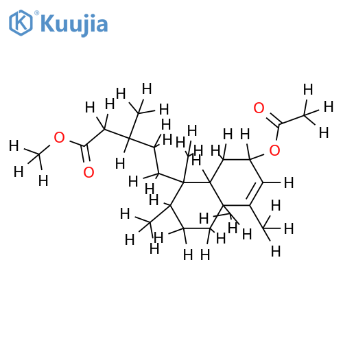 2-Acetoxypopulifolinsaeure-methylester; 2alpha-Acetoxy-ent-3-cleroden-15-carbonsaeure-methylester structure