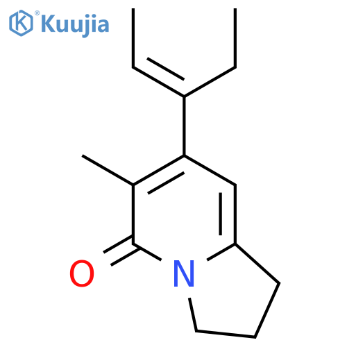 5(1H)-INDOLIZINONE, 7-(1-ETHYL-1-PROPENYL)-2,3-DIHYDRO-6-METHYL- structure