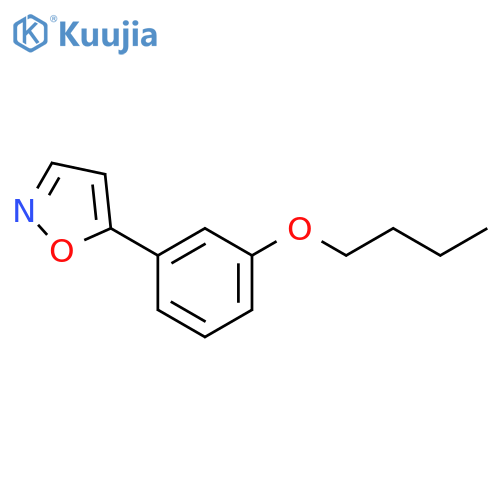 Isoxazole, 5-(3-butoxyphenyl)- structure