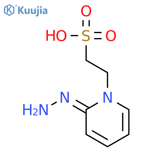 1(2H)-Pyridineethanesulfonic acid, 2-hydrazono- structure