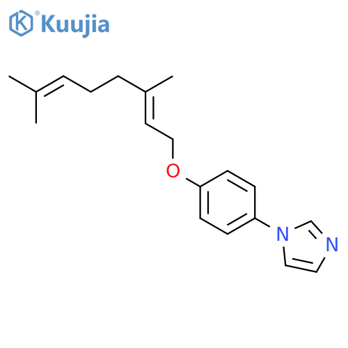 1H-IMIDAZOLE, 1-[4-[[(2E)-3,7-DIMETHYL-2,6-OCTADIENYL]OXY]PHENYL]- structure