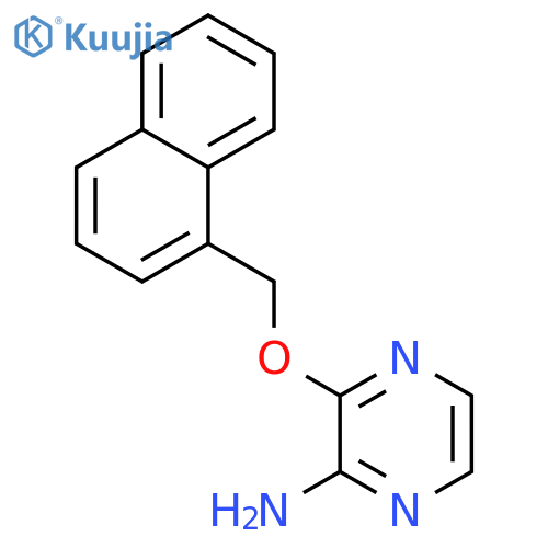 Pyrazinamine, 3-(1-naphthalenylmethoxy)- structure