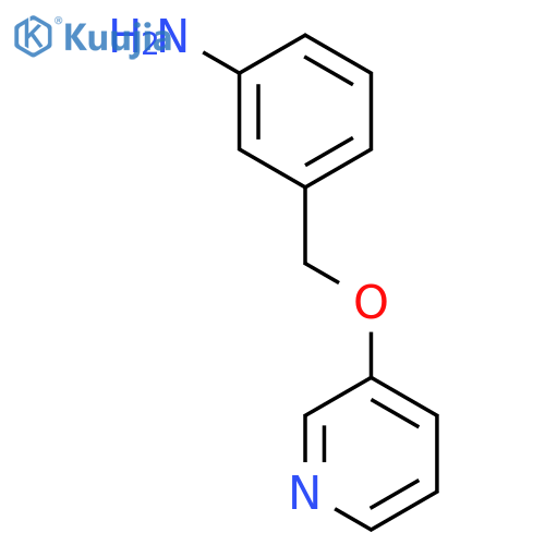 Benzenamine, 3-[(3-pyridinyloxy)methyl]- structure