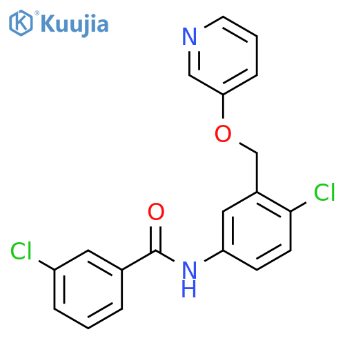 Benzamide, 3-chloro-N-[4-chloro-3-[(3-pyridinyloxy)methyl]phenyl]- structure