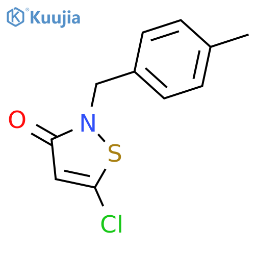 3(2H)-ISOTHIAZOLONE, 5-CHLORO-2-[(4-METHYLPHENYL)METHYL]- structure