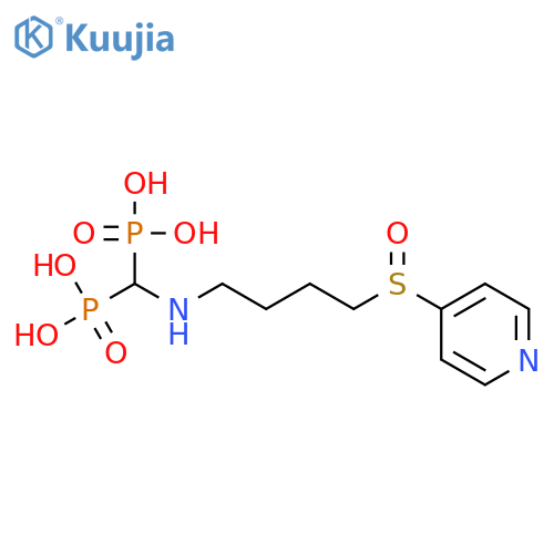 PHOSPHONIC ACID, [[[4-(4-PYRIDINYLSULFINYL)BUTYL]AMINO]METHYLENE]BIS- structure