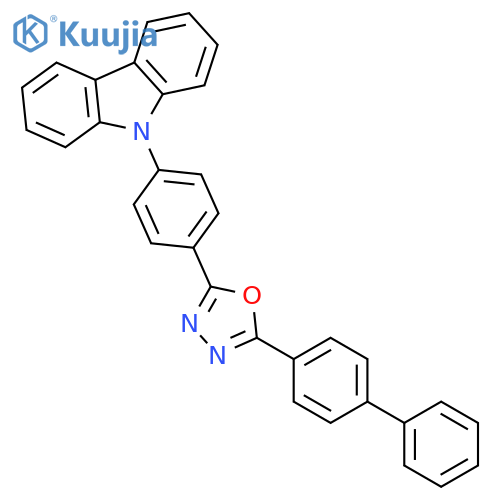 9H-CARBAZOLE, 9-[4-(5-[1,1'-BIPHENYL]-4-YL-1,3,4-OXADIAZOL-2-YL)PHENYL]- structure
