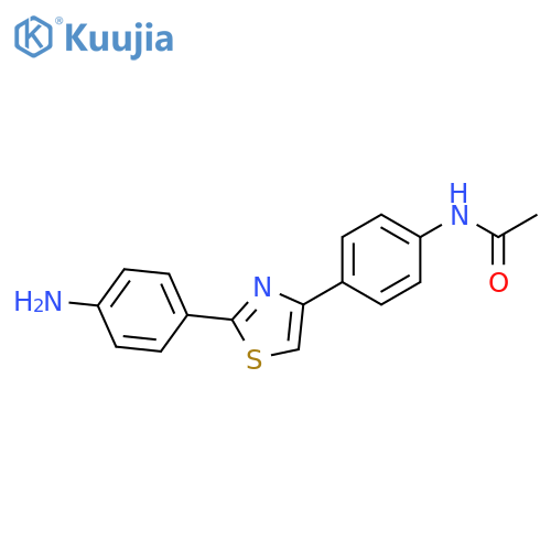 Acetamide, N-[4-[2-(4-aminophenyl)-4-thiazolyl]phenyl]- structure