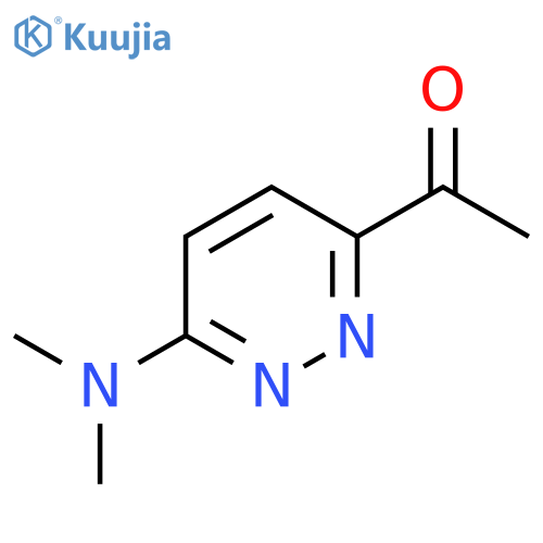 ETHANONE, 1-[6-(DIMETHYLAMINO)-3-PYRIDAZINYL]- structure