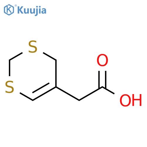 4H-1,3-Dithiin-5-acetic acid structure