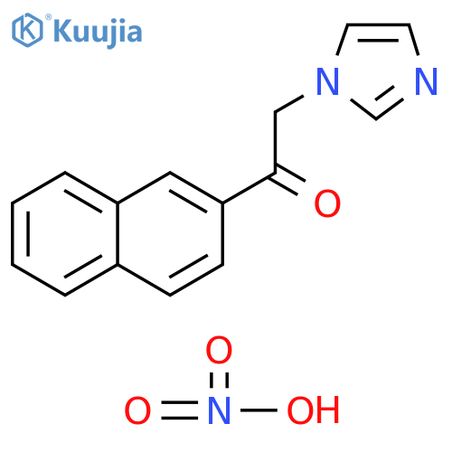 Ethanone, 2-(1H-imidazol-1-yl)-1-(2-naphthalenyl)-, mononitrate structure