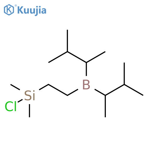 Borane, [2-(chlorodimethylsilyl)ethyl]bis(1,2-dimethylpropyl)- structure
