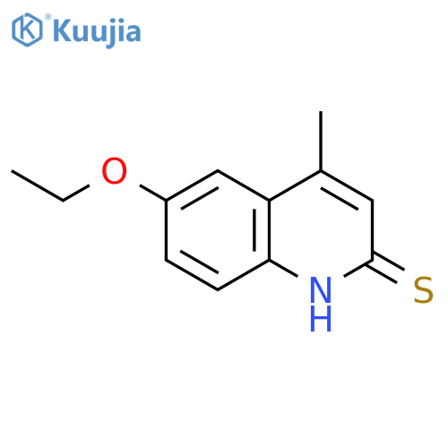2(1H)-Quinolinethione, 6-ethoxy-4-methyl- structure
