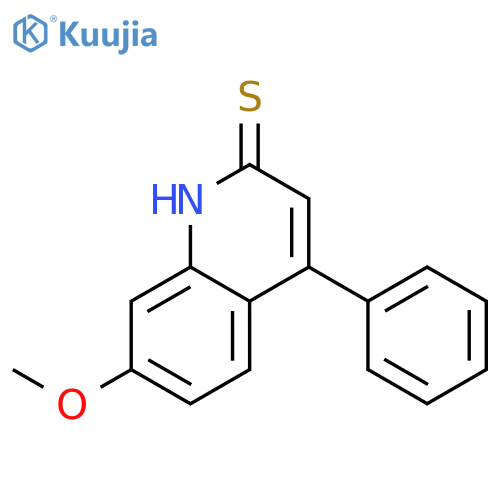 7-Methoxy-4-phenylquinoline-2-thiol structure