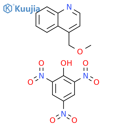 Quinoline, 4-(methoxymethyl)-, compd. with 2,4,6-trinitrophenol (1:1) structure