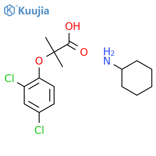 Propanoic acid, 2-(2,4-dichlorophenoxy)-2-methyl-, compd. withcyclohexanamine (1:1) structure