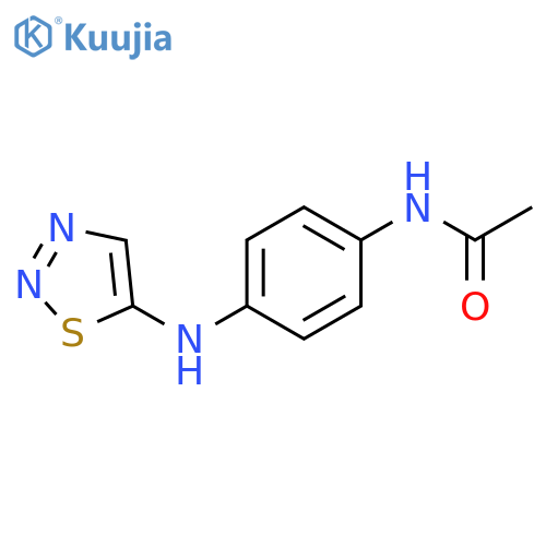 Acetamide, N-[4-(1,2,3-thiadiazol-5-ylamino)phenyl]- structure
