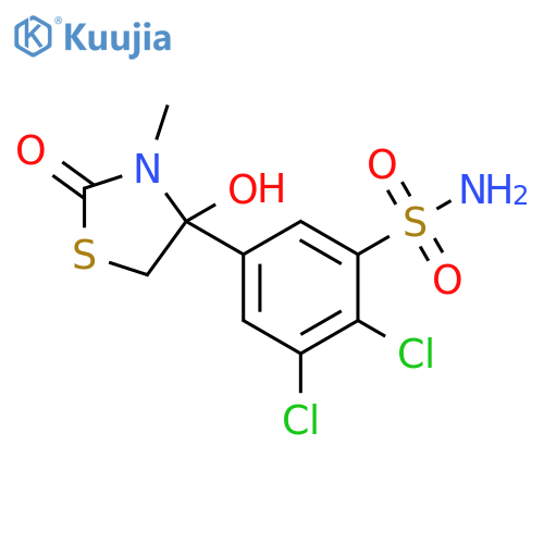 Benzenesulfonamide,2,3-dichloro-5-(4-hydroxy-3-methyl-2-oxo-4-thiazolidinyl)- structure