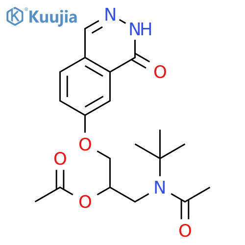 Acetamide,N-[2-(acetyloxy)-3-[(3,4-dihydro-4-oxo-6-phthalazinyl)oxy]propyl]-N-(1,1-dimethylethyl)- structure