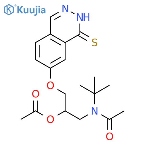 Acetamide,N-[2-(acetyloxy)-3-[(3,4-dihydro-4-thioxo-6-phthalazinyl)oxy]propyl]-N-(1,1-dimethylethyl)- structure