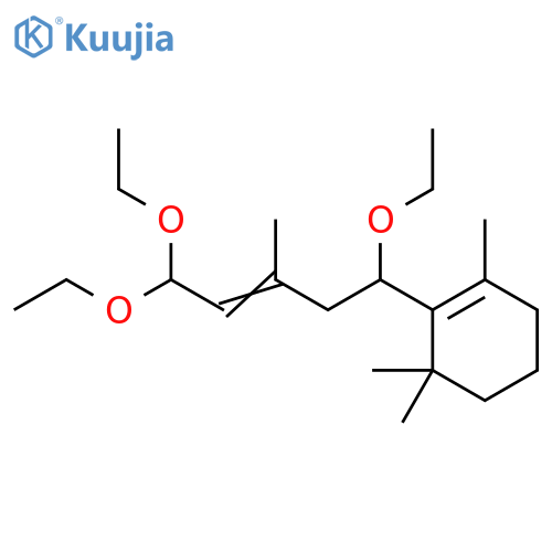 Cyclohexene, 1,3,3-trimethyl-2-(1,5,5-triethoxy-3-methyl-3-pentenyl)- structure