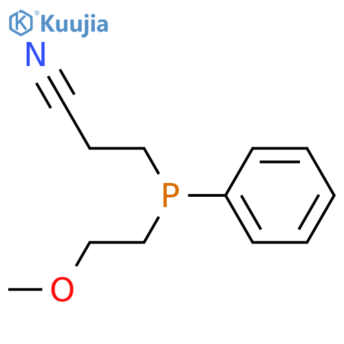 Propanenitrile, 3-[(2-methoxyethyl)phenylphosphino]- structure