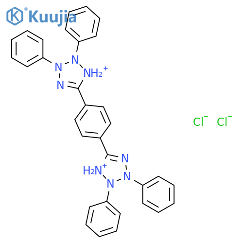 2H-Tetrazolium, 5,5'-(1,4-phenylene)bis[2,3-diphenyl-, dichloride structure