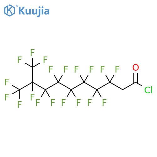 Decanoyl chloride,3,3,4,4,5,5,6,6,7,7,8,8,9,10,10,10-hexadecafluoro-9-(trifluoromethyl)- structure