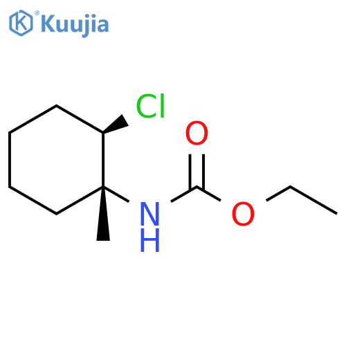 Carbamic acid, (2-chloro-1-methylcyclohexyl)-, ethyl ester, trans- structure