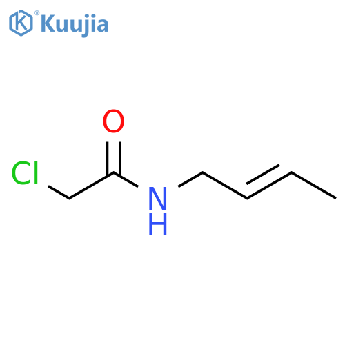 Acetamide, N-2-butenyl-2-chloro-, (E)- structure