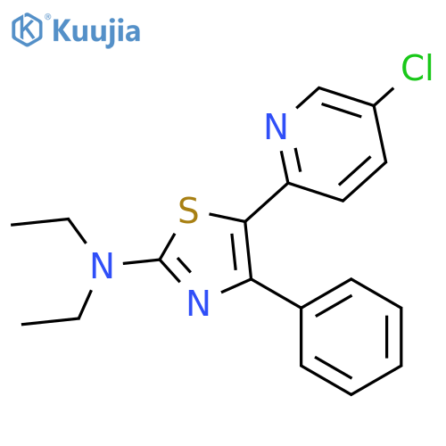 2-Thiazolamine, 5-(5-chloro-2-pyridinyl)-N,N-diethyl-4-phenyl- structure