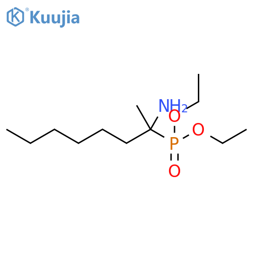 Phosphonic acid, (1-amino-1-methylheptyl)-, diethyl ester structure