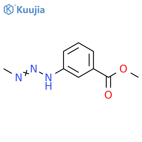 Benzoic acid, 3-(3-methyl-1-triazenyl)-, methyl ester structure