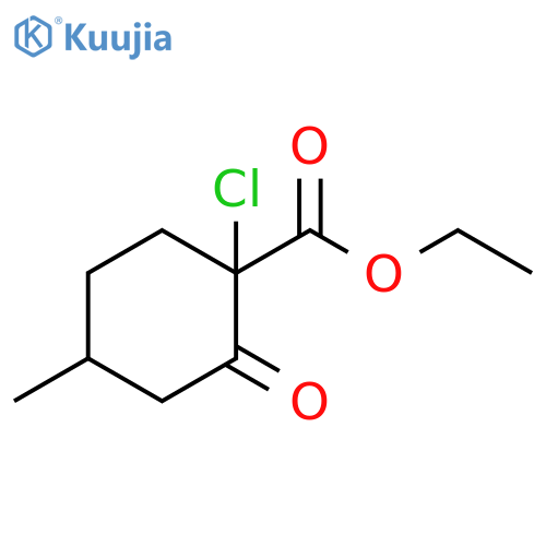 Cyclohexanecarboxylic acid, 1-chloro-4-methyl-2-oxo-, ethyl ester structure