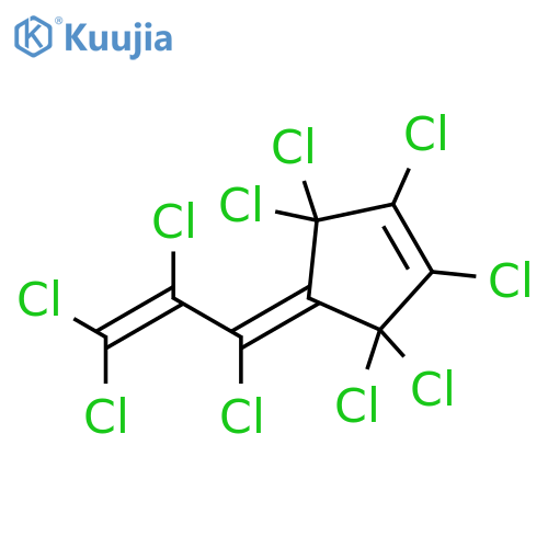 Cyclopentene,1,2,3,3,5,5-hexachloro-4-(1,2,3,3-tetrachloro-2-propenylidene)- structure