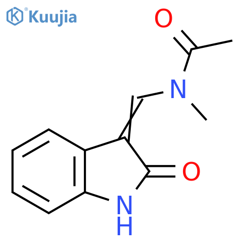 Acetamide, N-[(1,2-dihydro-2-oxo-3H-indol-3-ylidene)methyl]-N-methyl- structure