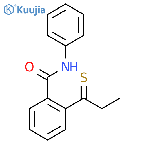 Benzamide, N-phenyl-2-(1-thioxopropyl)- structure