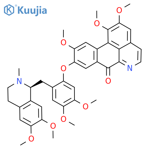 7H-Dibenzo[de,g]quinolin-7-one, 9-[4,5-dimethoxy-2-[[(1S)-1,2,3,4-tetrahydro-6,7-dimethoxy-2-methyl-1-isoquinolinyl]methyl]phenoxy]-1,2,10-trimethoxy- structure