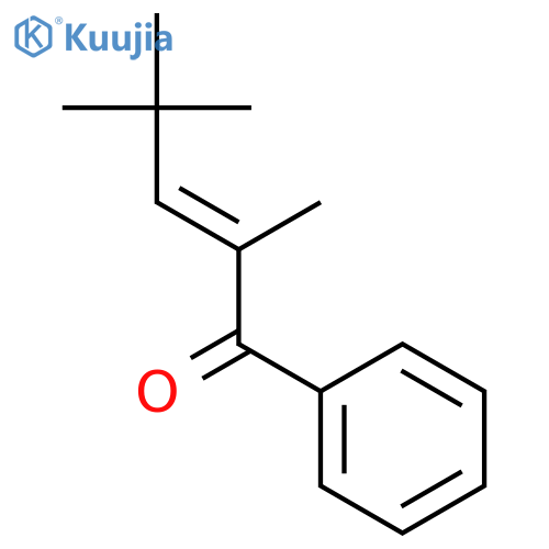 2-Penten-1-one, 2,4,4-trimethyl-1-phenyl-, (E)- structure