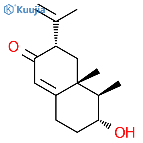 2(3H)-Naphthalenone,4,4a,5,6,7,8-hexahydro-6-hydroxy-4a,5-dimethyl-3-(1-methylethenyl)-,(3S,4aR,5R,6R)- structure