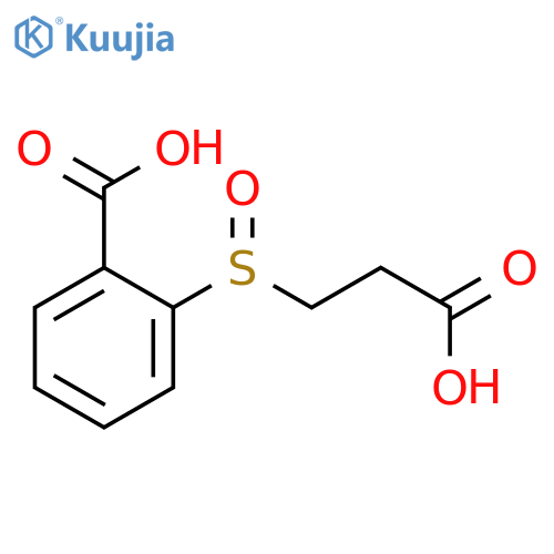 Benzoic acid, 2-[(2-carboxyethyl)sulfinyl]- structure