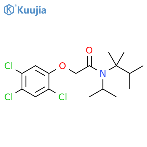 Acetamide,N-(1-methylethyl)-2-(2,4,5-trichlorophenoxy)-N-(1,1,2-trimethylpropyl)- structure