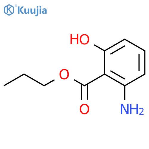 Benzoic acid, 2-amino-6-hydroxy-, propyl ester structure