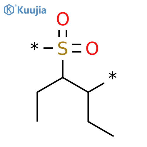 Poly[sulfonyl(1,2-diethyl-1,2-ethanediyl)] structure