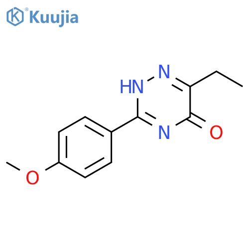 1,2,4-Triazin-5(2H)-one, 6-ethyl-3-(4-methoxyphenyl)- structure